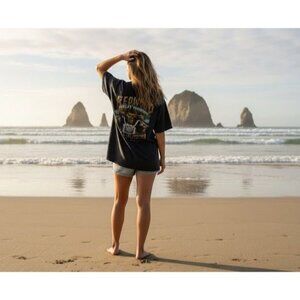 Y2K Vintage Harley-Davidson Bigfoot Redwoods Eureka‎ California T-Shirt 2XL